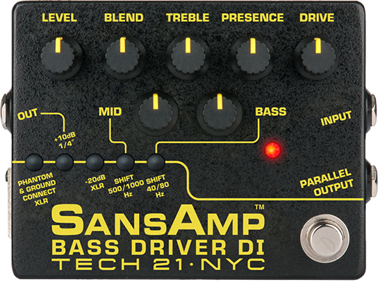 なります TECH21 サンズアンプ SansAmp BASS DRIVER DI ベース専用DIボックス 国内正規品 またはファ