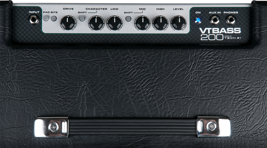 Tech 21 VT Bass 200 Top View Controls