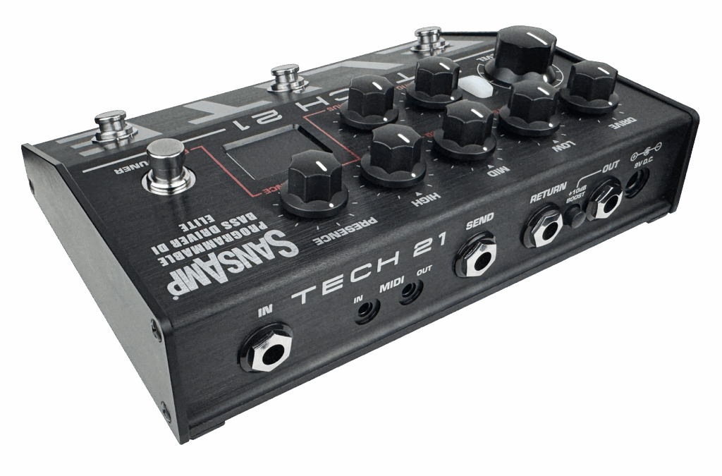 Back View of the SansAmp Programmable Bass Driver DI ELITE