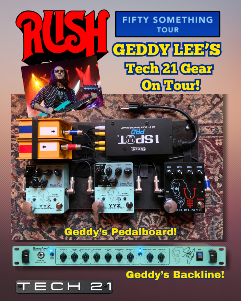 Geddy Lee – Tech 21 NYC